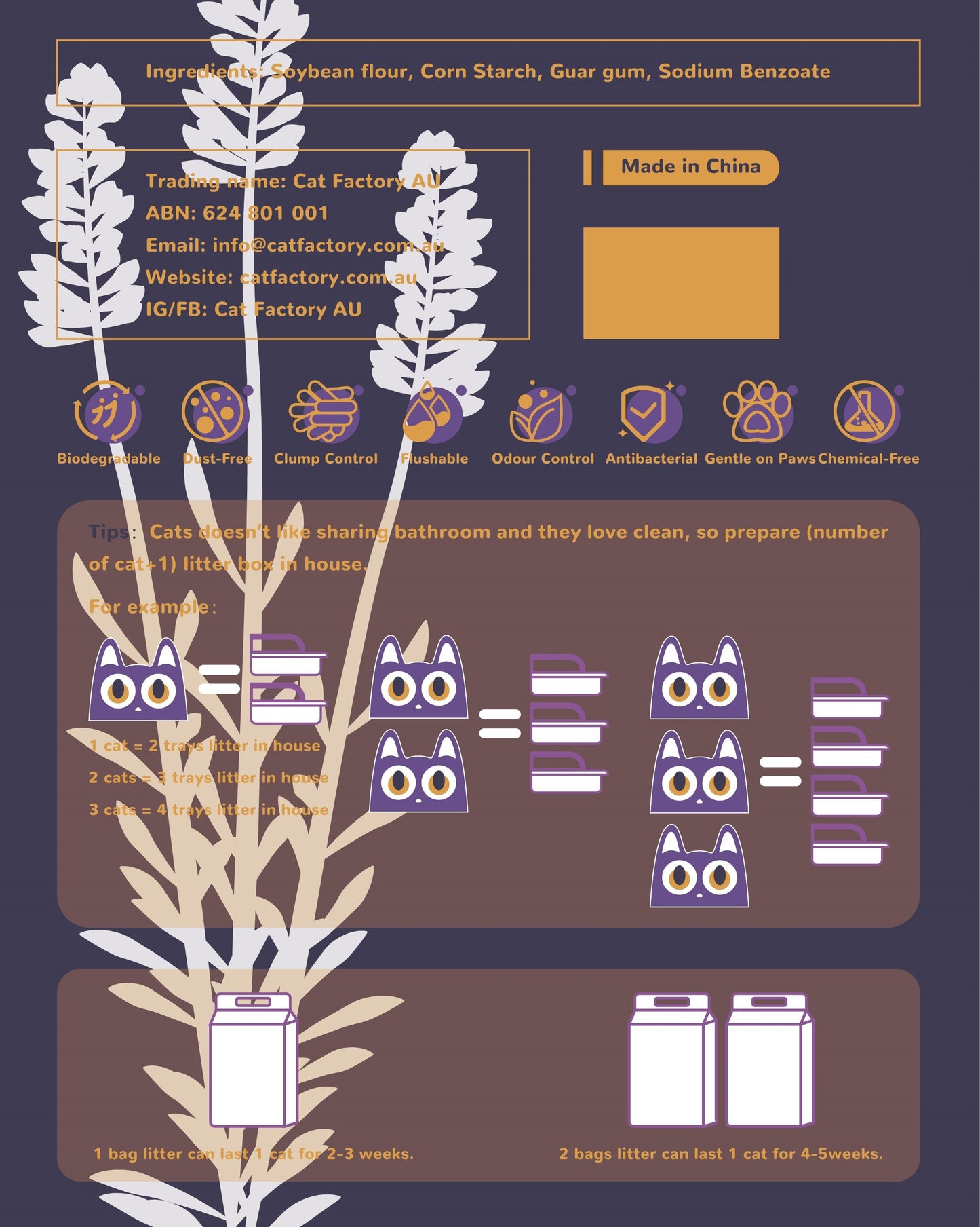 薰衣草 Six-Factor系列貓砂
